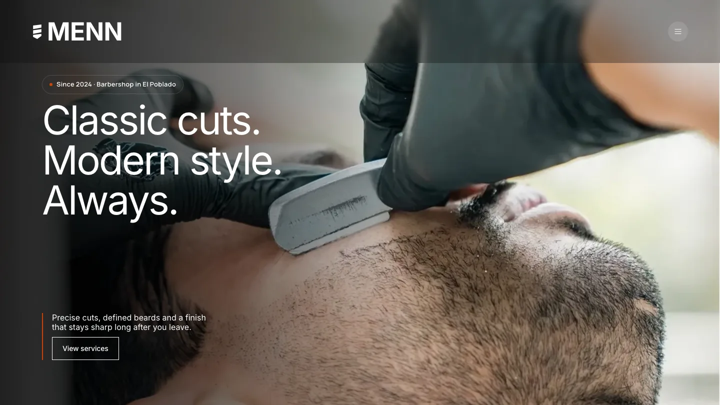 Captura de MENN Barbería